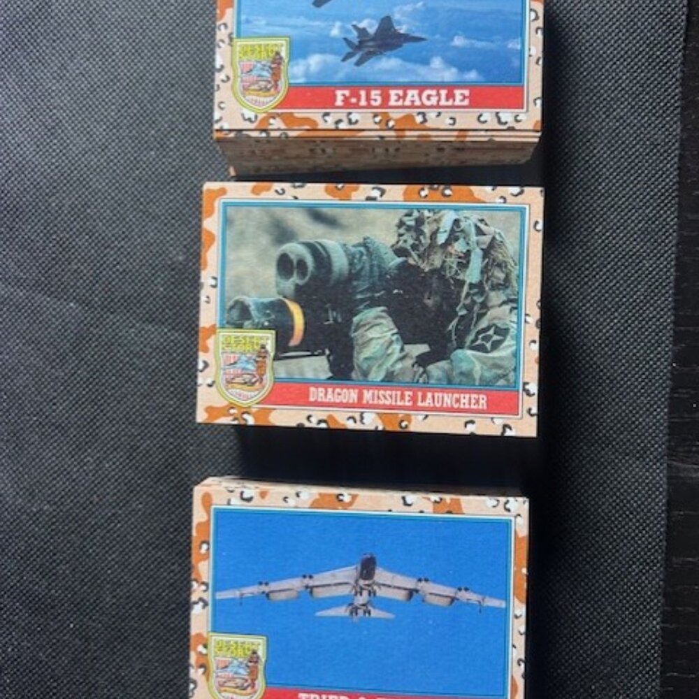1991 DESERT STORM Topps Card Lot - 203 Cards Some Duplicates